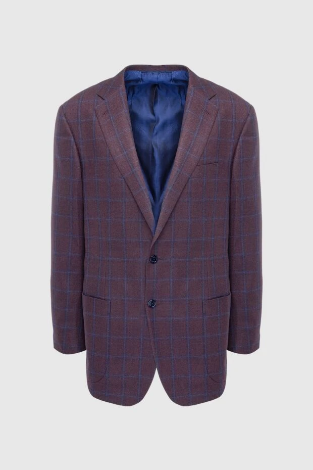 Stefano Ricci пиджак из шерсти фиолетовый мужской 162914 - фото 1