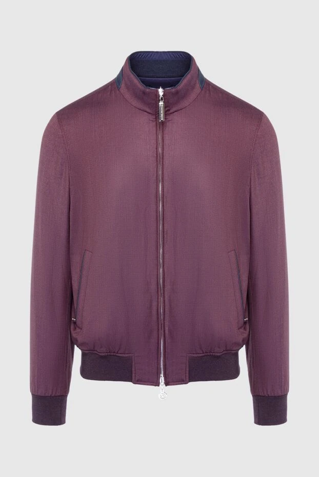 Куртка из шерсти бордовая мужская - фото 1