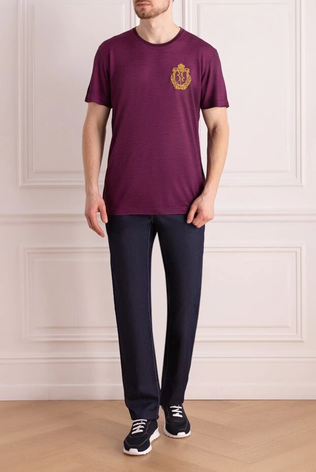 Stefano Ricci blue cotton and silk jeans for men 162924 - photo 2