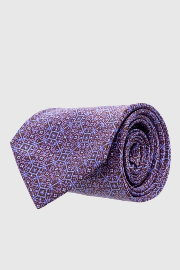 Stefano Ricci галстук из шелка фиолетовый мужской 162936 - фото 1