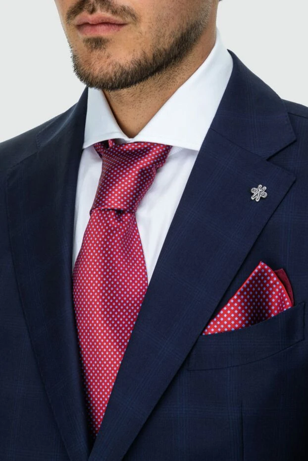 Stefano Ricci галстук из шелка красный мужской 162937 - фото 2