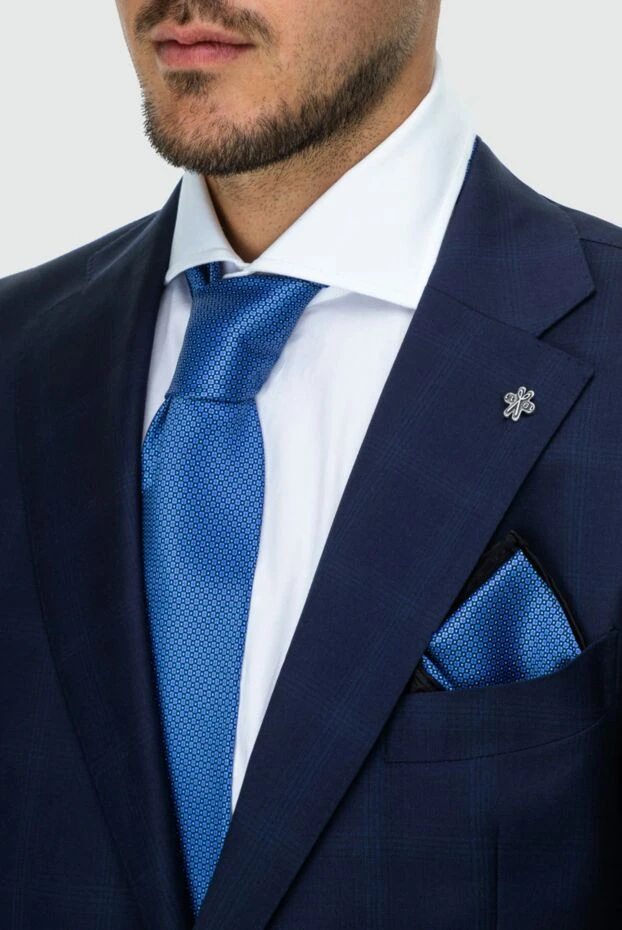 Stefano Ricci галстук из шелка голубой мужской 162945 - фото 2