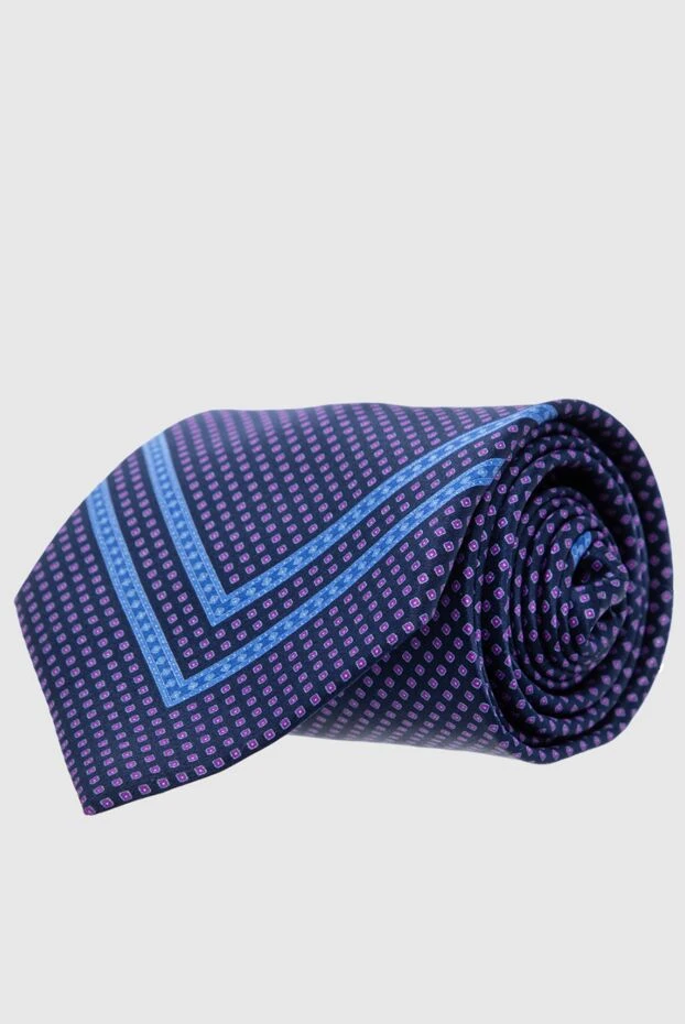 Stefano Ricci галстук из шелка синий мужской 162948 - фото 1