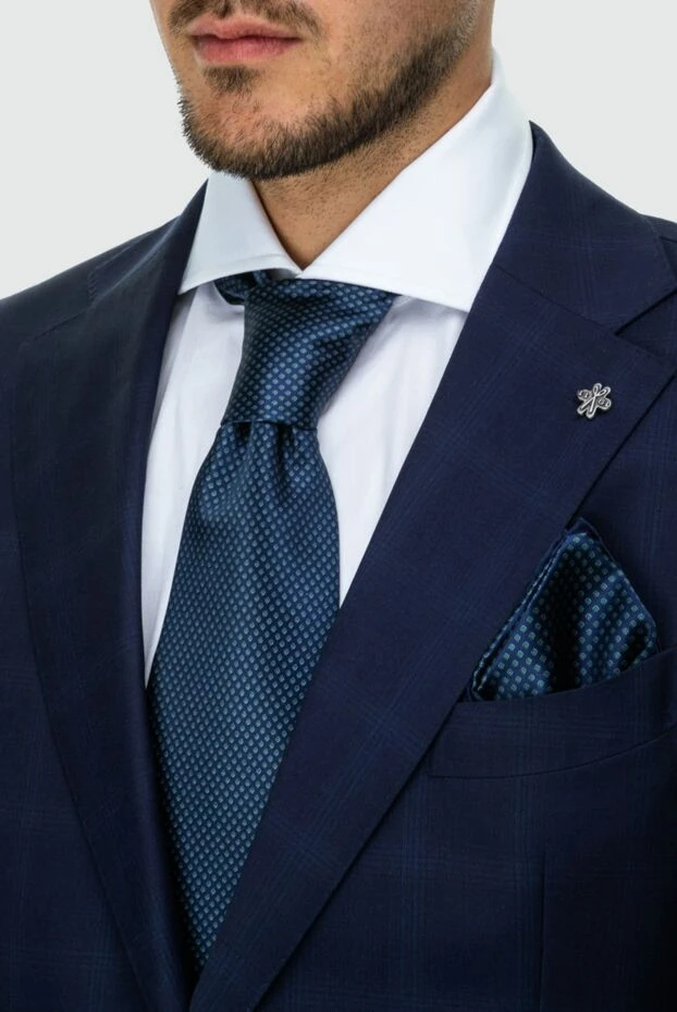 Stefano Ricci галстук из шелка синий мужской 162949 - фото 2