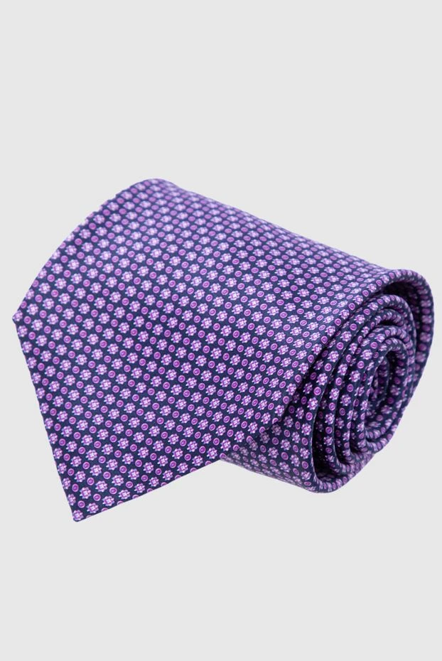 Stefano Ricci галстук из шелка фиолетовый мужской 162951 - фото 1
