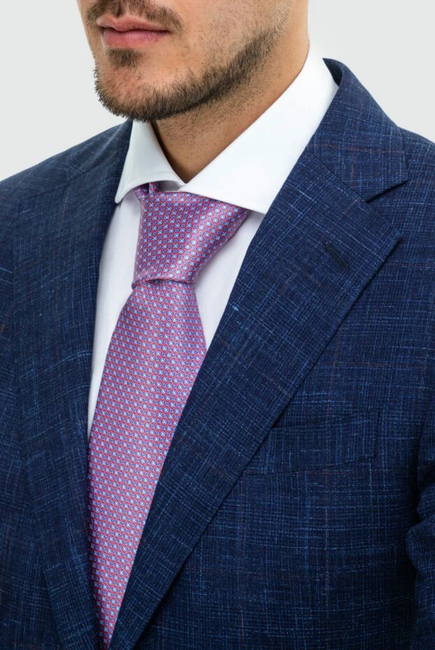 Stefano Ricci a silk tie with a rich mosaic of pink and blue motifs 162966 - photo 2