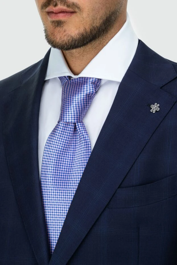 Stefano Ricci галстук из шелка фиолетовый мужской 162968 - фото 2