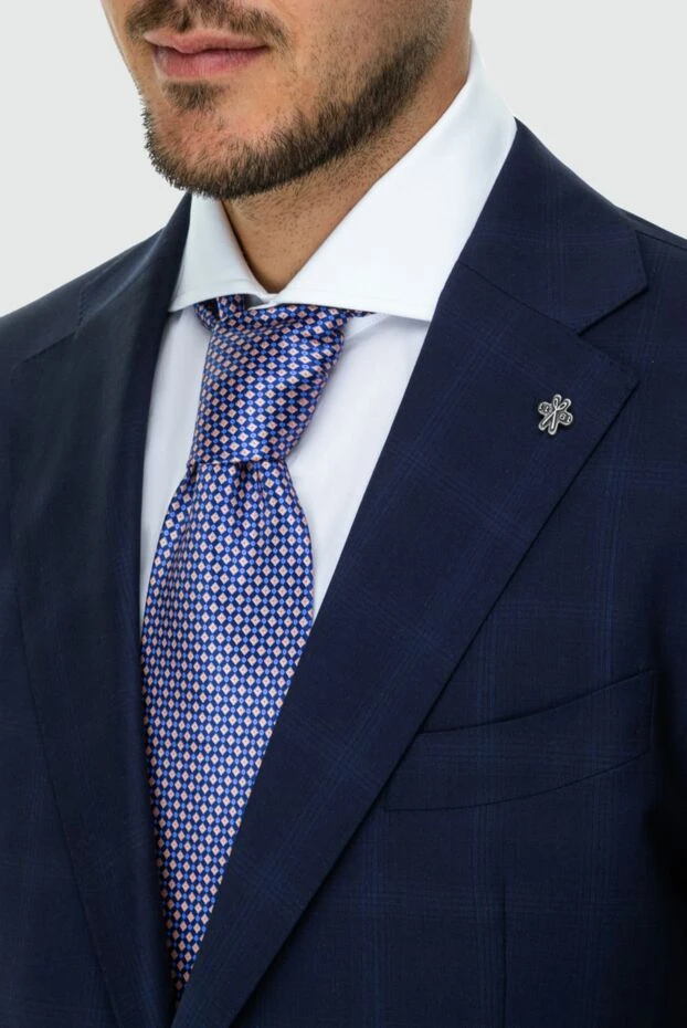 Stefano Ricci галстук из шелка синий мужской 162969 - фото 2
