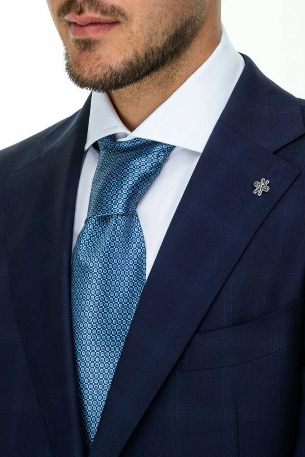 Stefano Ricci галстук из шелка синий мужской 162970 - фото 2