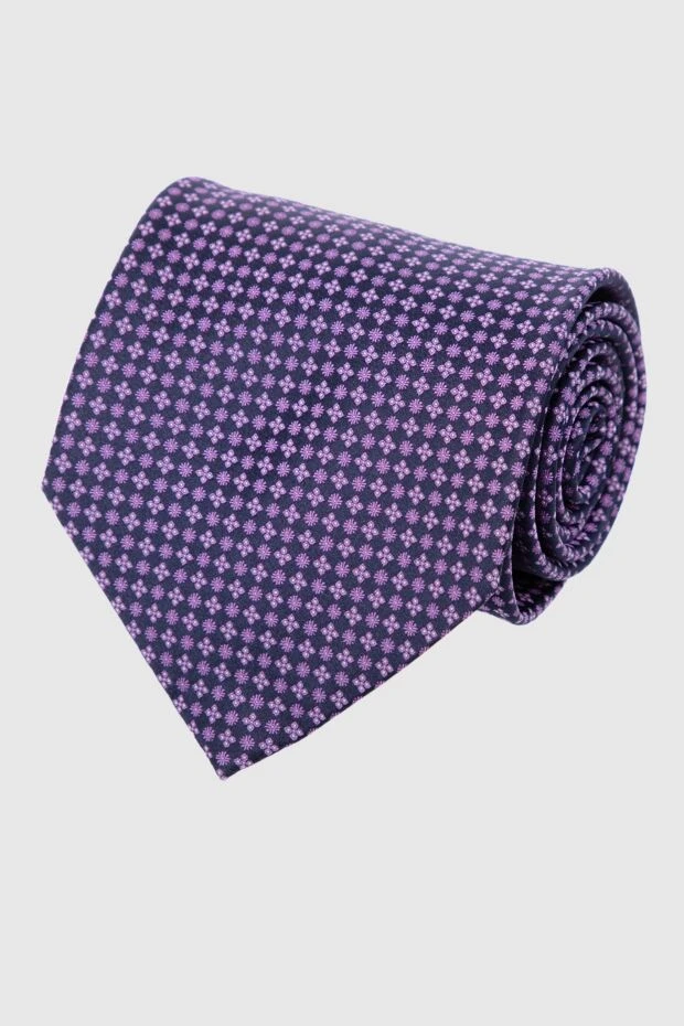 Stefano Ricci галстук из шелка фиолетовый мужской 162976 - фото 1