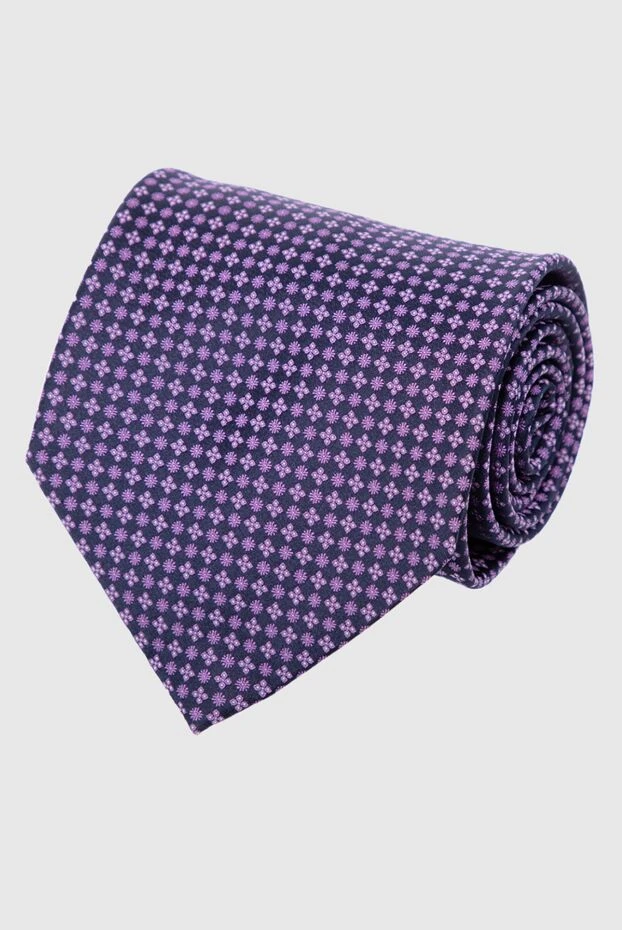 Stefano Ricci галстук из шелка фиолетовый мужской 162976 - фото 1