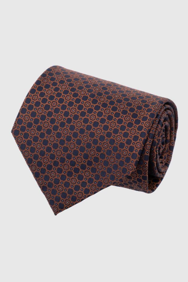 Stefano Ricci галстук из шелка коричневый мужской 162981 - фото 1