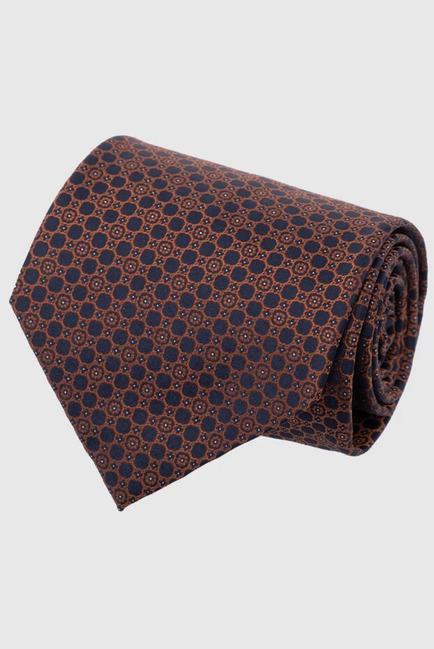 Stefano Ricci галстук из шелка коричневый мужской 162981 - фото 1