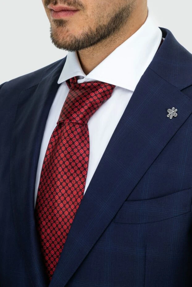 Stefano Ricci галстук из шелка бордовый мужской 162991 - фото 2