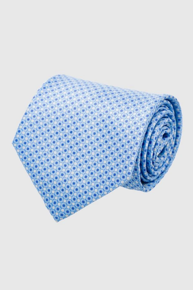 Stefano Ricci галстук из шелка голубой мужской 162999 - фото 1