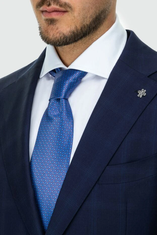 Stefano Ricci галстук из шелка фиолетовый мужской 163002 - фото 2