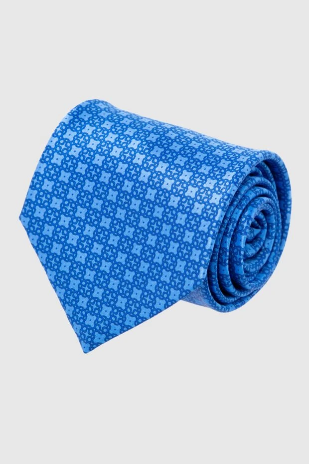 Stefano Ricci галстук из шелка синий мужской 163004 - фото 1