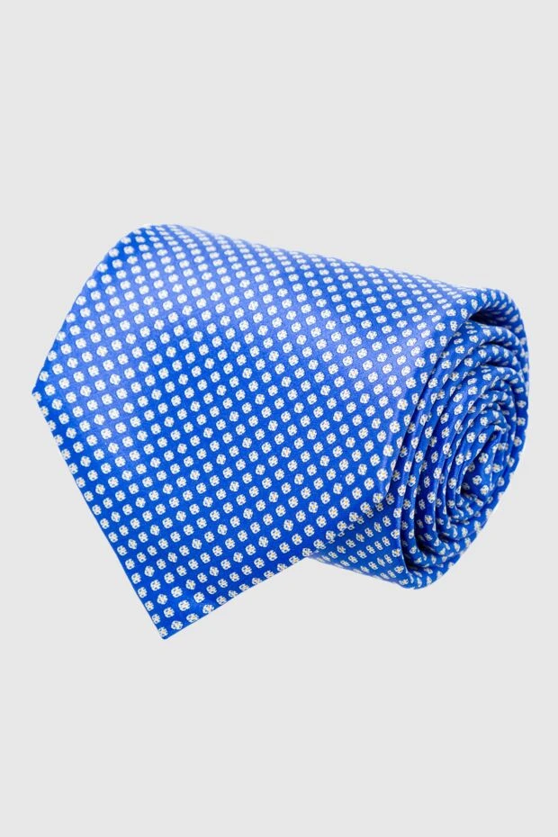 Stefano Ricci галстук из шелка синий мужской 163007 - фото 1