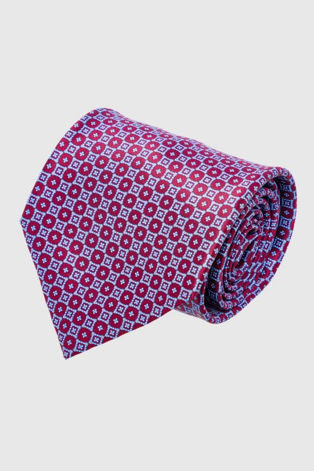 Stefano Ricci галстук из шелка бордовый мужской 163008 - фото 1