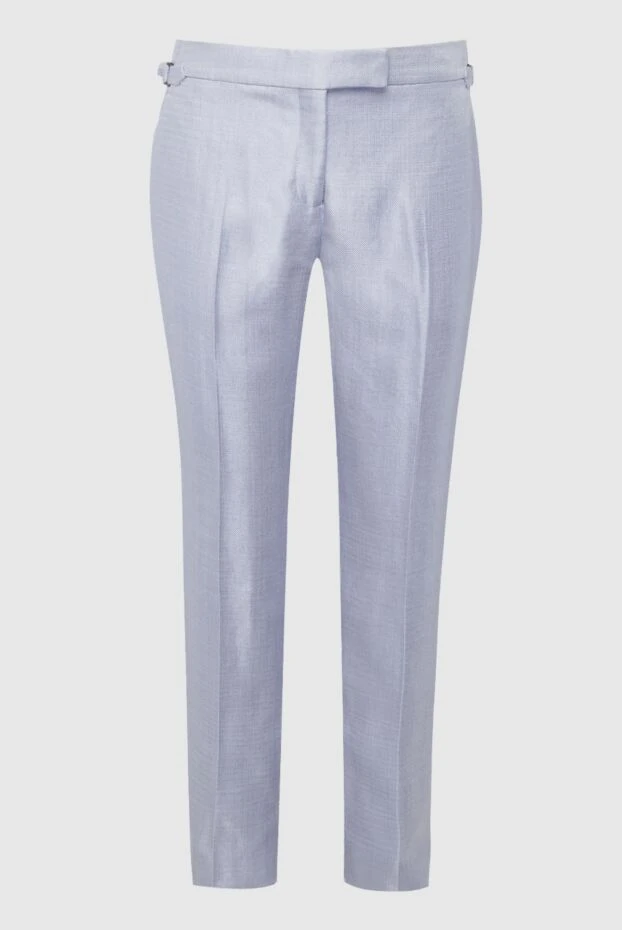 Tom Ford woman blue wool pants trousers for women купить с ценами и фото 163027 - photo 1