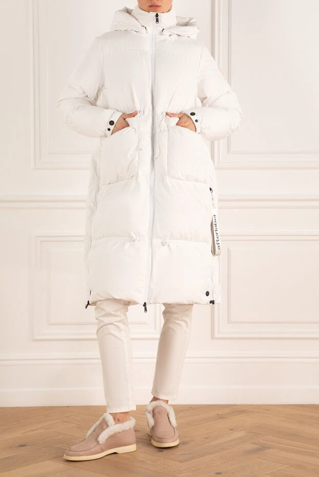 After Label woman women's white down polyester coat купить с ценами и фото 163149 - photo 2