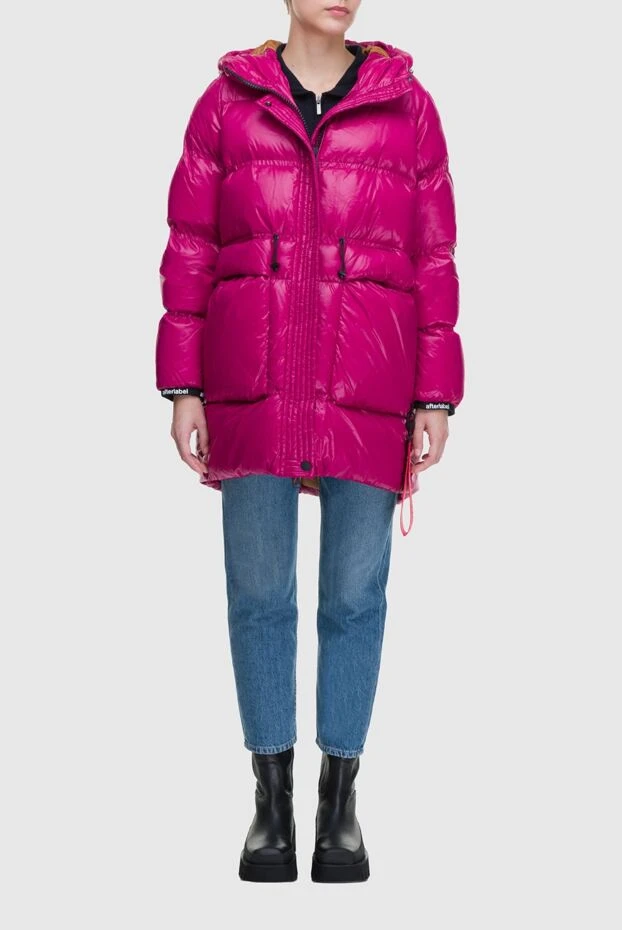 After Label woman women's pink polyester down jacket купить с ценами и фото 163153 - photo 2