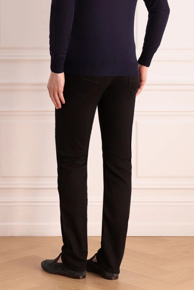 Jacob Cohen мужские черные джинсы из хлопка и полиэстера 163194 - фото 3