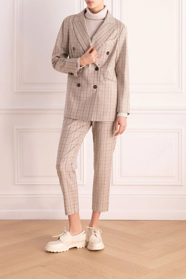 Panicale woman beige women's trouser suit купить с ценами и фото 163251 - photo 2