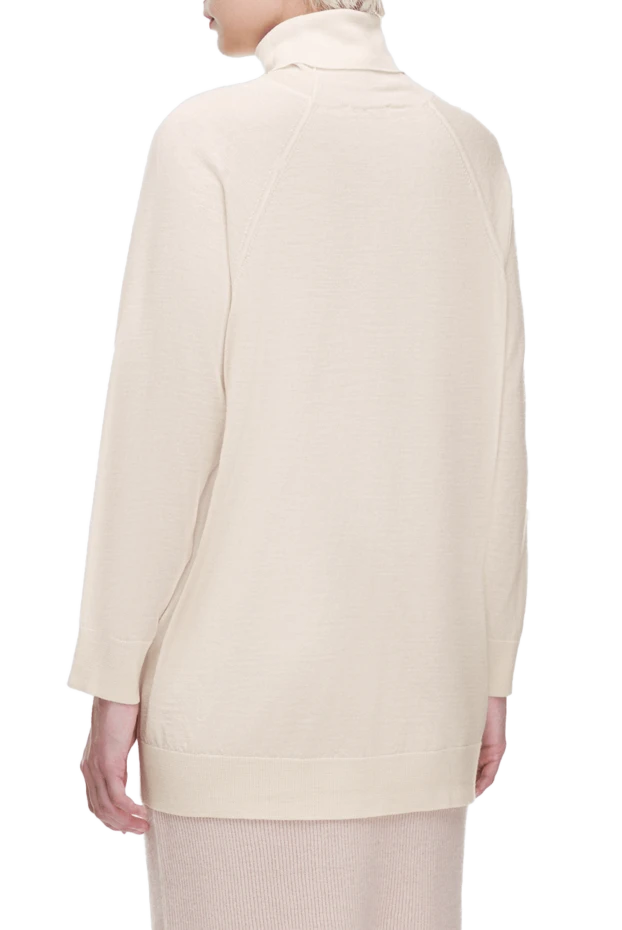 Panicale әйелдерге арналған ақ жүн және жібек гольф 163260 - фото 3