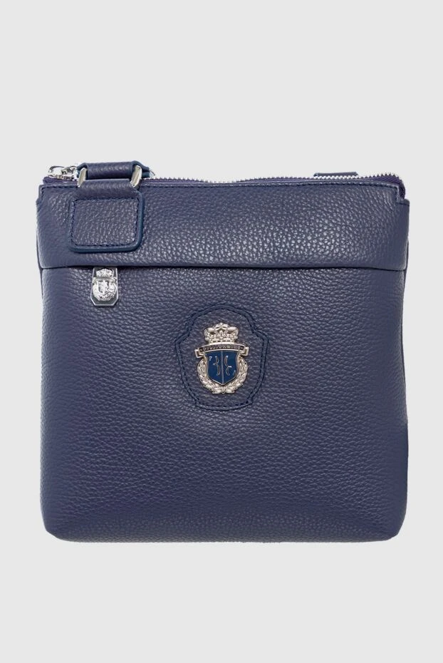 Billionaire man blue genuine leather shoulder bag for men купить с ценами и фото 163286 - photo 1