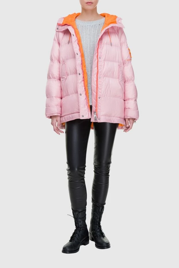 Ermanno Scervino woman women's pink polyamide down jacket купить с ценами и фото 163300 - photo 2