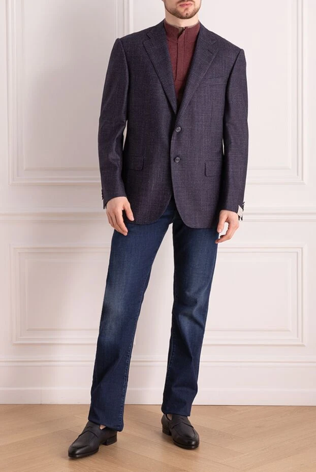 Corneliani man jacket blue for men купить с ценами и фото 163315 - photo 2