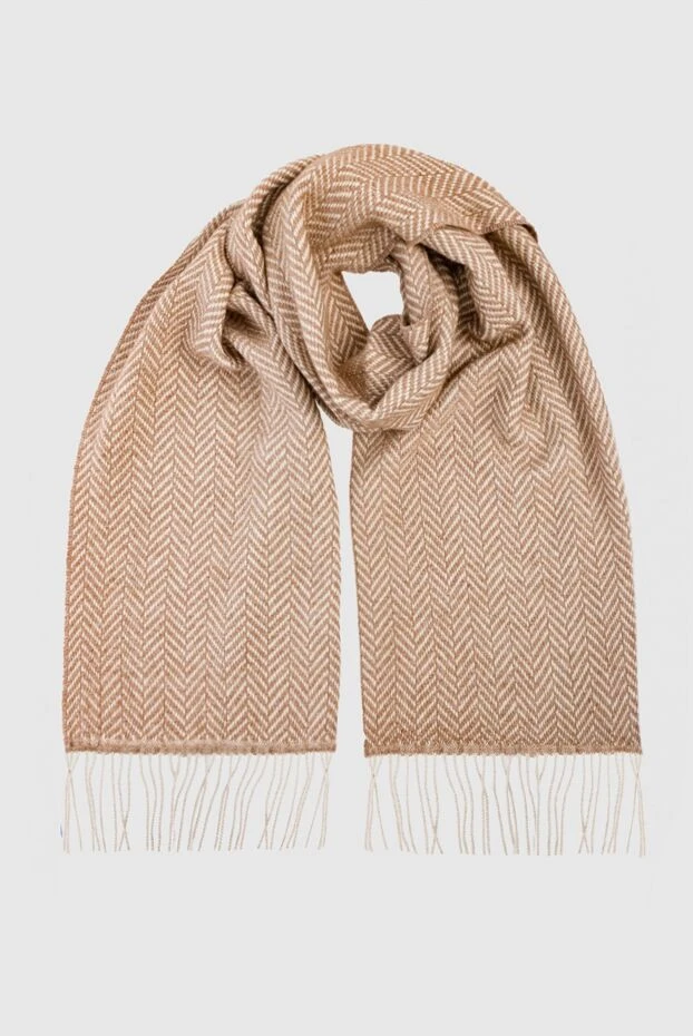 Corneliani man scarf in silk and cashmere beige for men купить с ценами и фото 163338 - photo 1