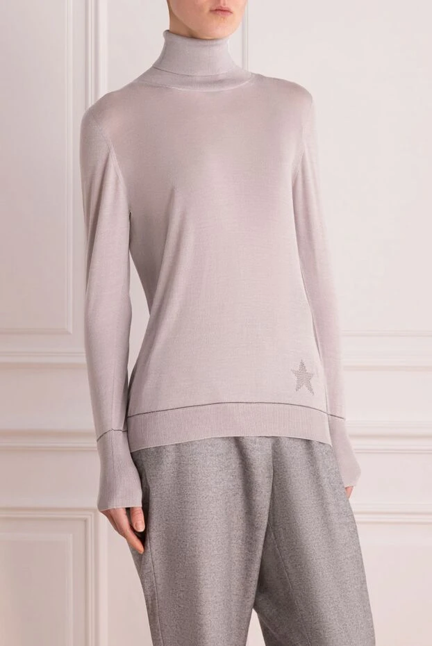 Lorena Antoniazzi декоративті элементтері бар ақ әйелдер гольфы 163408 - фото 3