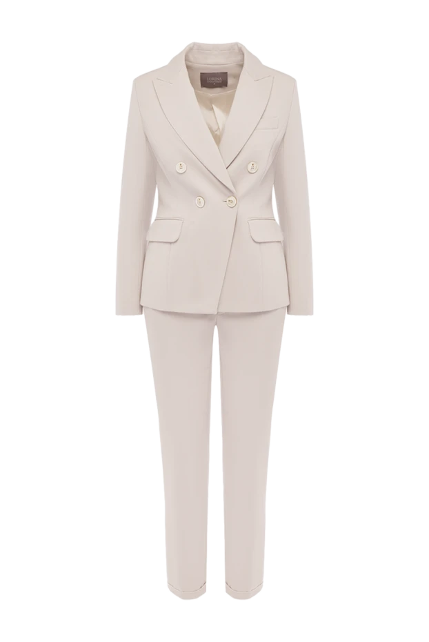 Lorena Antoniazzi woman beige women's trouser suit купить с ценами и фото 163453 - photo 1