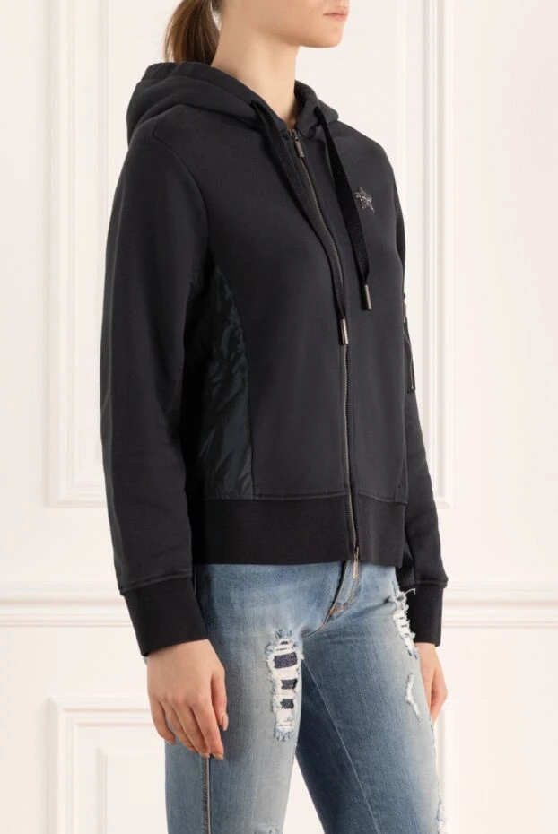 Lorena Antoniazzi woman black cashmere hoodie for women 163490 - photo 3