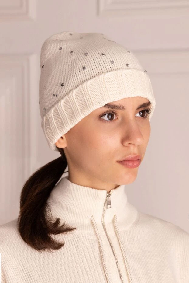 Lorena Antoniazzi woman white cap for women купить с ценами и фото 163506 - photo 2