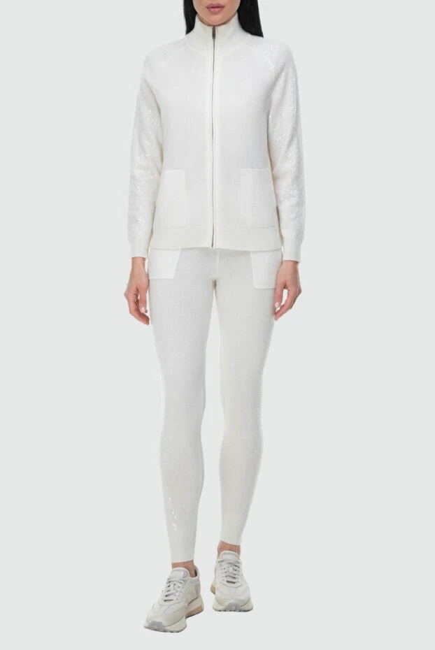 Cashmere & Silk Milano woman white women's walking suit made of cashmere купить с ценами и фото 163537 - photo 2