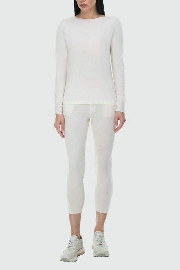 Cashmere & Silk Milano woman white women's walking suit made of cashmere купить с ценами и фото 163538 - photo 2