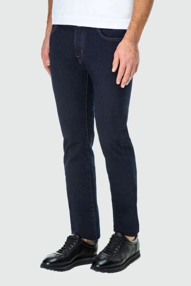 Jacob Cohen man cotton and elastomer jeans blue for men купить с ценами и фото 163598 - photo 2