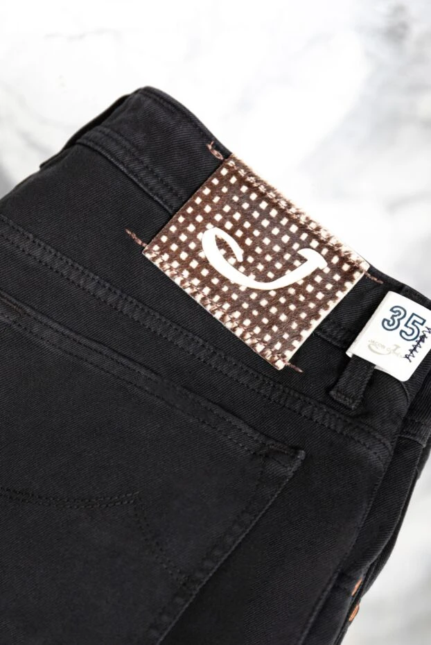 Jacob Cohen мужские джинсы чёрные из эластичного денима 163599 - фото 2