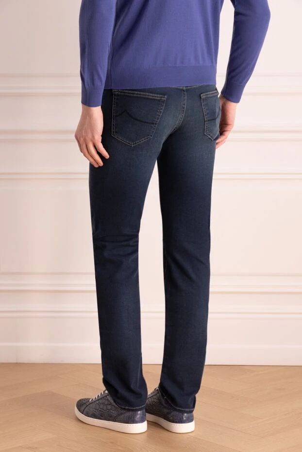 Jacob Cohen мужские джинсы из эластичного денима с плавным переходом оттенков
 163609 - фото 3