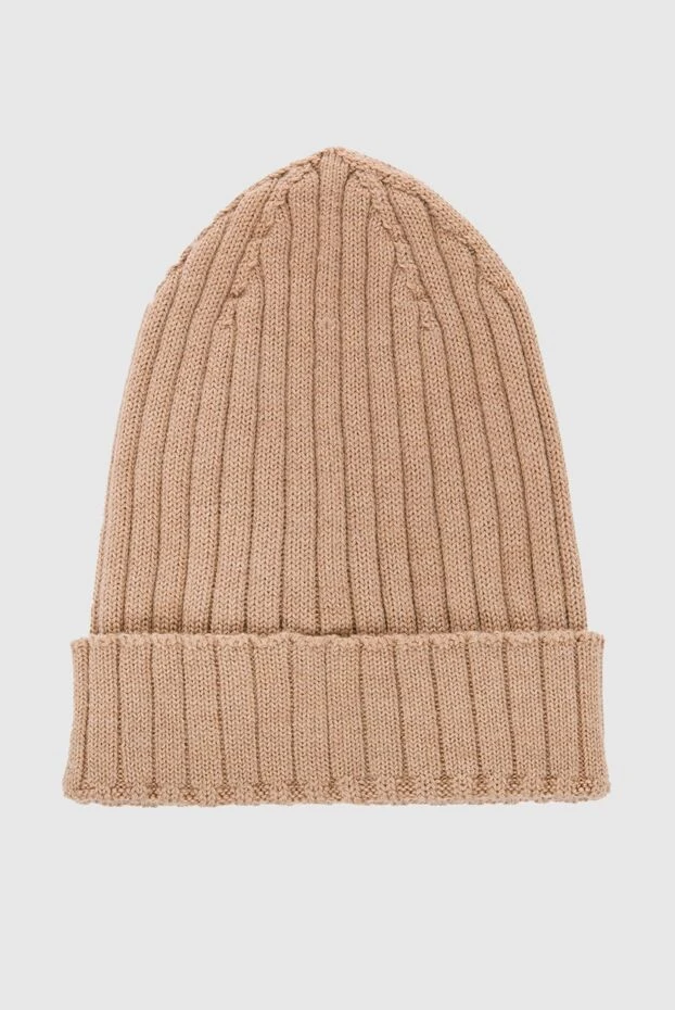 Billionaire шапка из шерсти бежевая мужская 163613 - фото 3