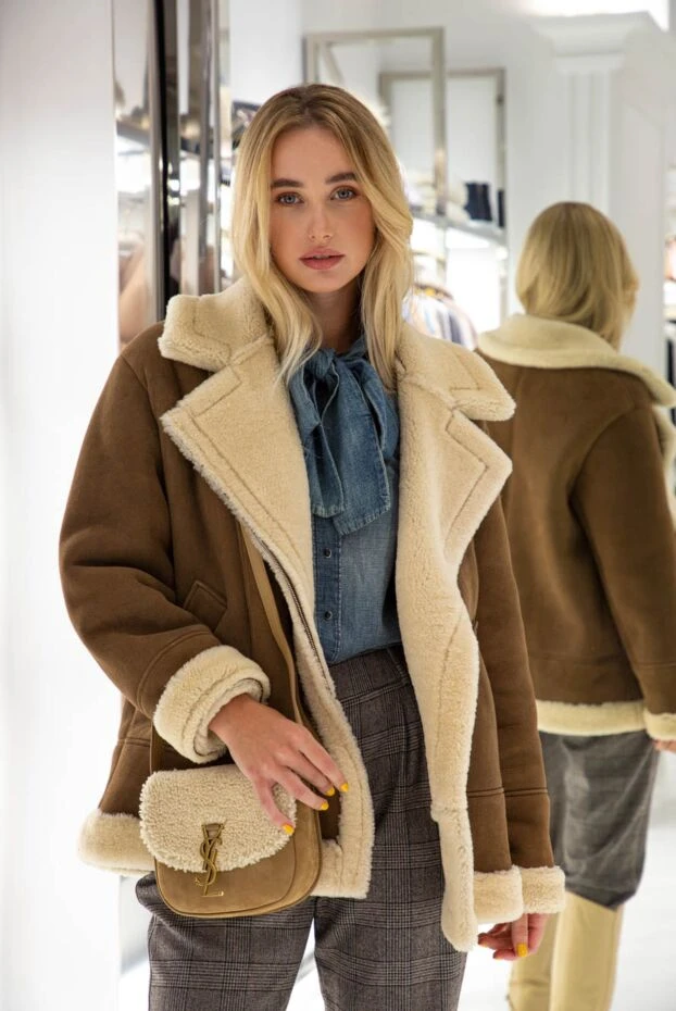 Isabel Marant брюки женские шерстяные в клетчатый принт серые 163656 - фото 3