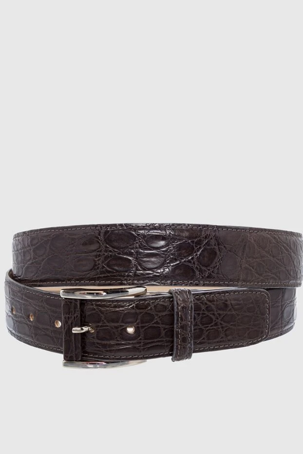 Tardini man gray crocodile leather belt for men купить с ценами и фото 163702 - photo 1