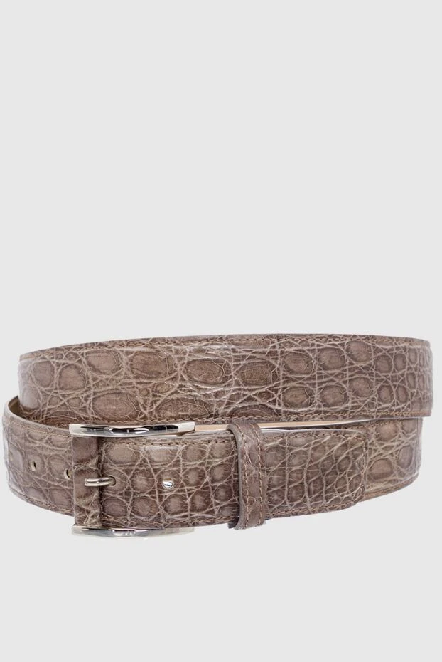 Tardini man brown crocodile leather belt for men купить с ценами и фото 163703 - photo 1