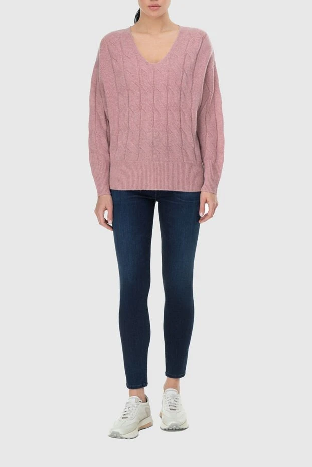 Re Vera woman pink cashmere jumper for women купить с ценами и фото 163740 - photo 2