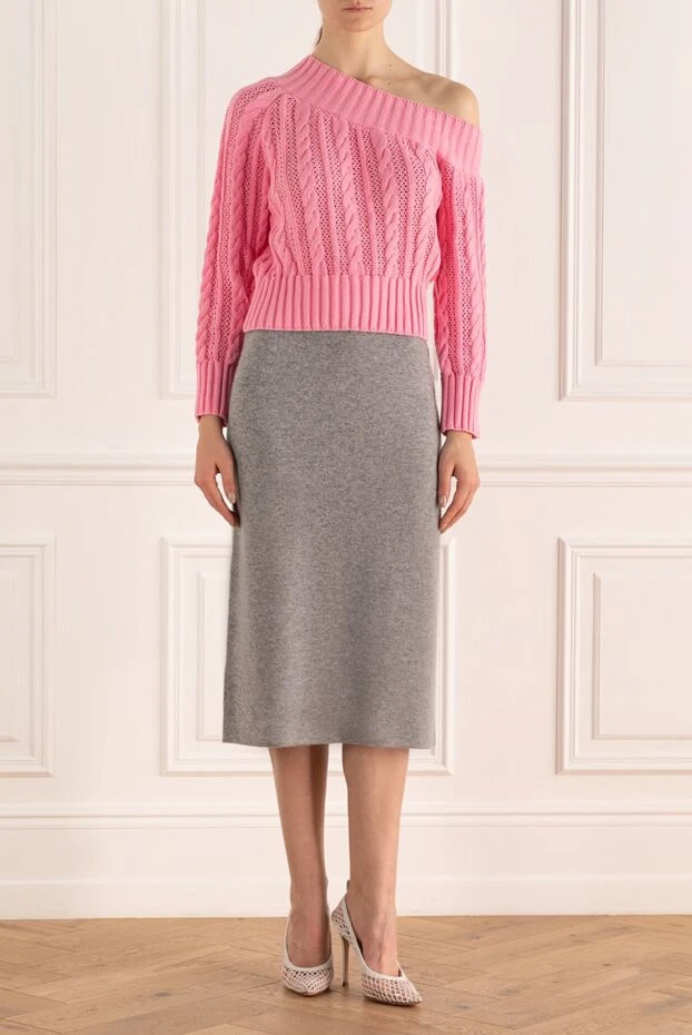 Re Vera woman gray cashmere skirt for women купить с ценами и фото 163743 - photo 2