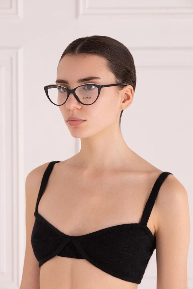 Chanel woman black plastic and metal glasses for women купить с ценами и фото 163787 - photo 2