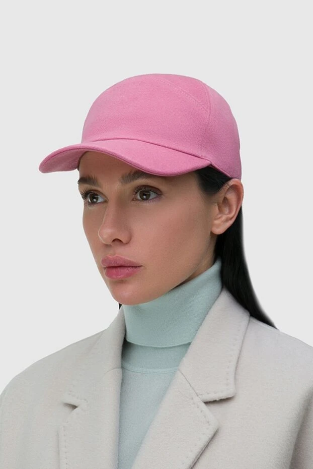 Loro Piana woman pink cashmere cap for women купить с ценами и фото 163822 - photo 2